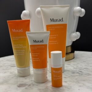 Murad Environmental Shield Cleanser & Exfoliant Set - Orange and White